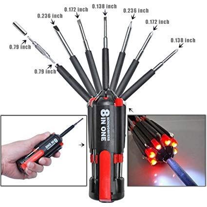 8 in 1 Combination Screwdriver Set  (Pack of 1)